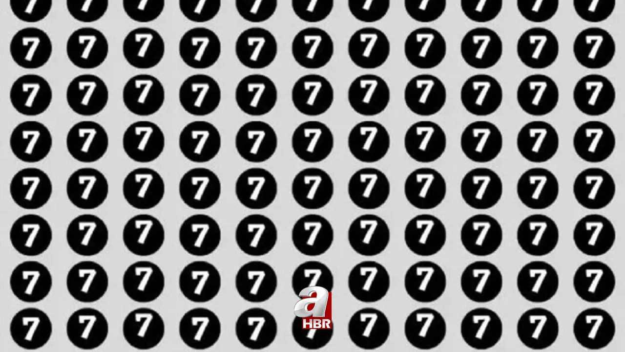 Matematik bulmacasını sadece IQ'su 150 üstü olanlar çözebilir! 7'lerin arasındaki 9'u 5 saniyede bul