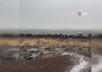 Diyarbakır'da yıldırım düşme anı kamerada