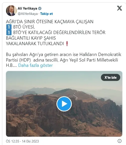 HDP’li vekil Heval Bozdağ’ın aracında 2 PKK’lı terörist yakalandı