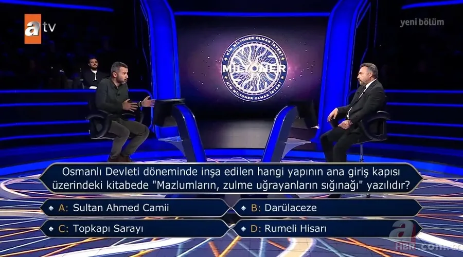 Milyoner’de heyecan dorukta! 500 binlik soru için yarıştı: Osmanlı sorusu herkesi ekrana kilitledi! 1