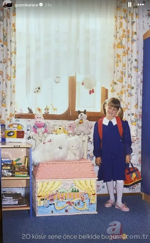 Ünlülerin çocukluk halleri: Gizem Karaca 20 yıl önceki fotoğrafını paylaştı 4