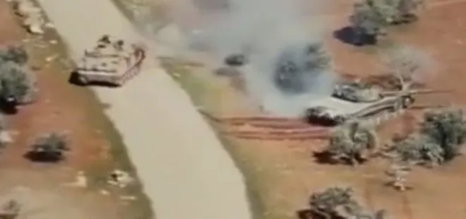 İdlib’de muhalifler, Esad’ın tankını ZPT ile kovaladılar