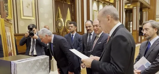 Başkan Erdoğan’dan Küba Devlet Başkanı Bermudez’e tarihi hediye! İşte Osmanlı Padişahı II. Abdülhamid’e gelen mektup