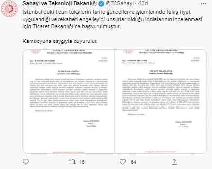 1641054598712.jpg İstanbul'da ticari taksi fiyatlarında tarife güncelleme işlemlerine yönelik inceleme başlatılıyor! Sanayi ve Teknoloji Bakanlığı harekete geçti - 2