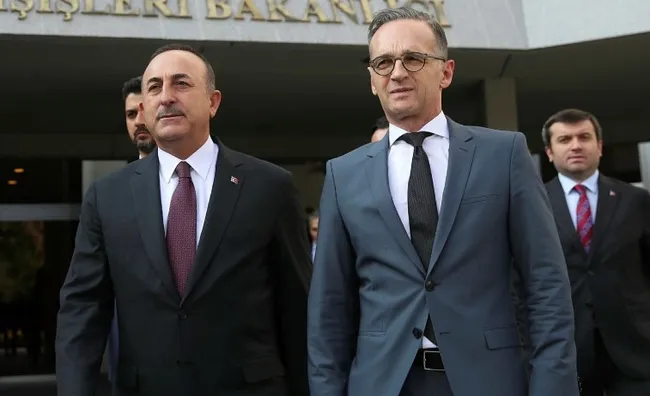 Çavuşoğlu-Maas ortak basın toplantısı düzenliyor - 3