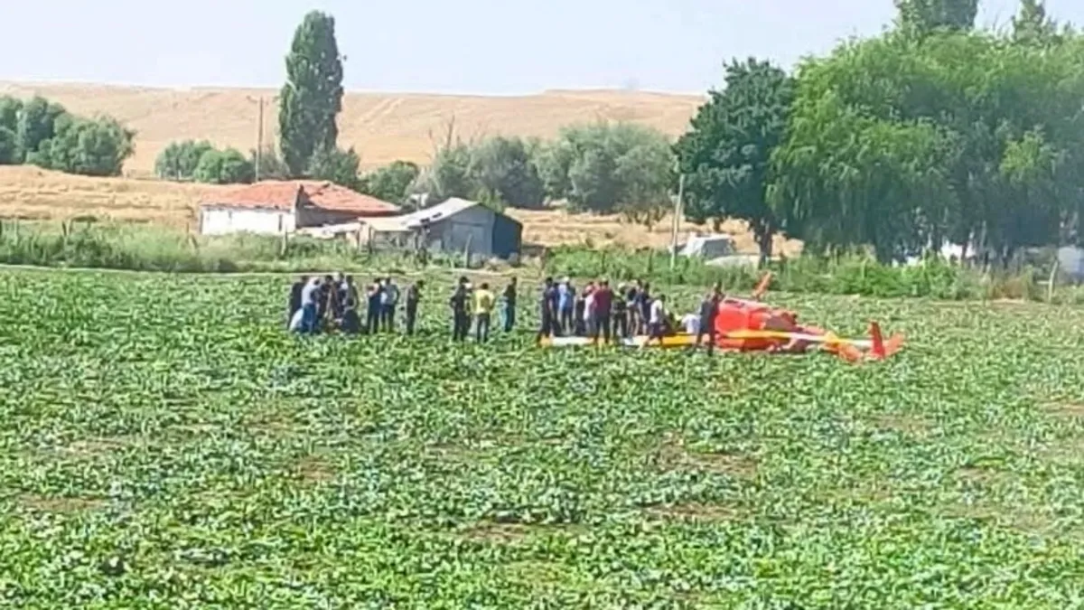Ankara'da korkutan eğitim helikopteri kazası: 2 kişi yaralandı