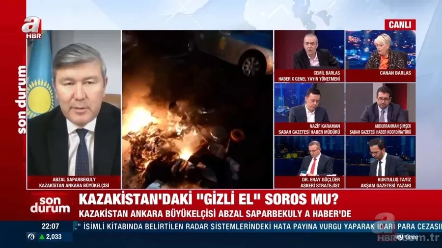 Kazakistan'da neler oluyor? Kazakistan'daki "gizli el" Soros mu? Ankara Büyükelçisi A Haber'e açıkladı 4