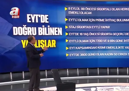 EYT’de doğru bilinen yanlışlar! Faruk Erdem A Haber’de anlattı