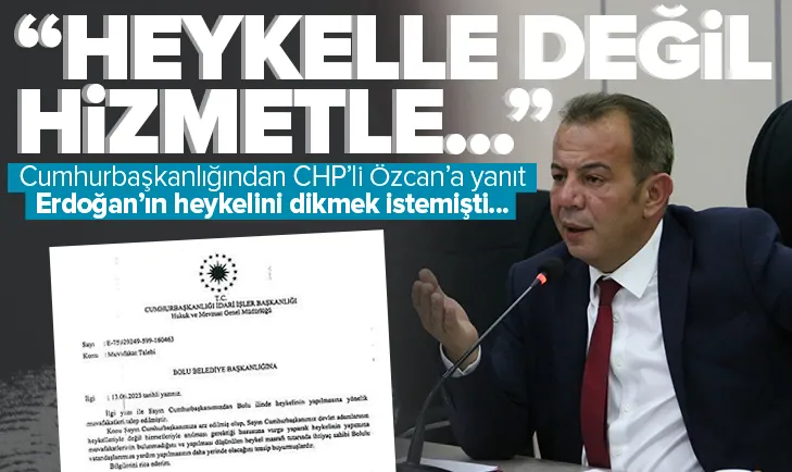 Cumhurbaşkanlığından Özcan’a heykel yanıtı