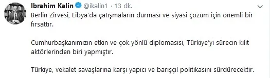 Son dakika: Cumhurbaşkanlığından Berlin Zirvesi açıklaması