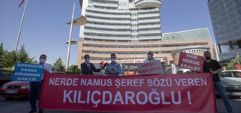 İşten çıkarılan işçiler CHP binası önünde eylem yaptı! Kılıçdaroğlu'na seslendi: Namus sözünü tutmadı