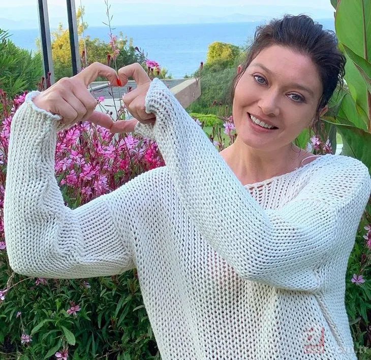 Gülperi dizisinin yıldızı Nurgül Yeşilçay'ın oğlu boyunu geçti! Nurgül Yeşilçay ve oğlu...