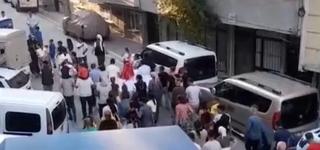 İstanbul’da korku dolu anlar! Gelin getirme töreninde maganda dehşet saçtı