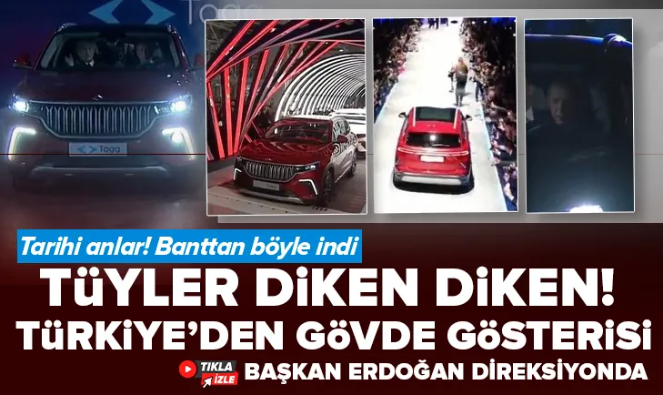 TOGG banttan böyle indi!