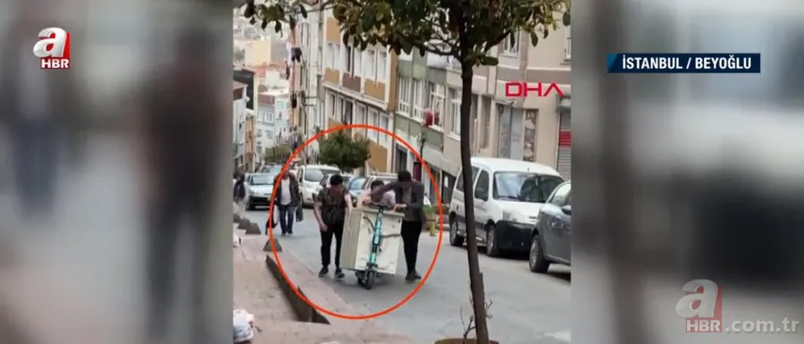 Sokakta şoke eden manzara! Vatandaşlar şaşkınlıkla izledi... Çamaşır makinesini... 3