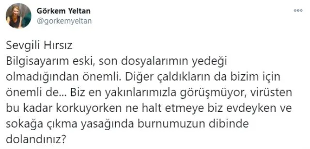 gokem-yeltanin-evine-sokaga-cikma-kisitlamasinda-hirsiz-girdi-1609225136319.jpg Gökem Yeltan’ın evine sokağa çıkma kısıtlamasında hırsız girdi! - 1