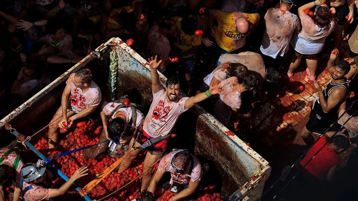 İspanya'da "la tomatina" festivali!