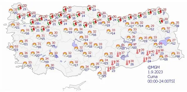HAVA DURUMU | Meteoroloji müjdeyi sonunda verdi! Beklenen yağış çok kuvvetli geliyor! İstanbul ve Karadeniz... | 1-5 Eylül 2023 - 11