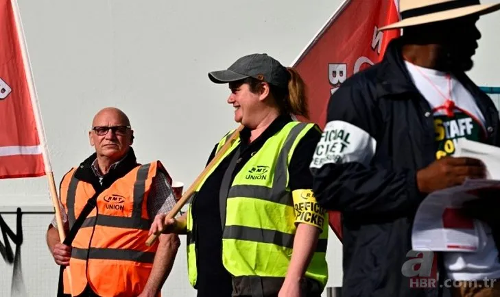 Ekonomik krizdeki İngiltere’de grev büyüyor! Gösteri ve yürüyüşler ülke geneline yayıldı