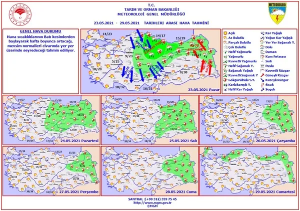 1621697356612.jpg Meteoroloji'den son dakika fırtına ve sağanak yağış uyarısı! Çok sayıda il için saat verildi - 1
