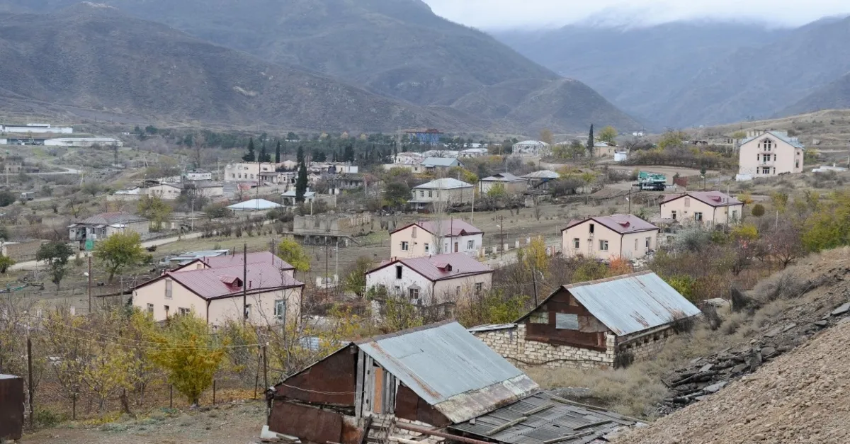Ermenistan işgalinden kurtarılan Sugovuşan köyü havadan görüntülendi