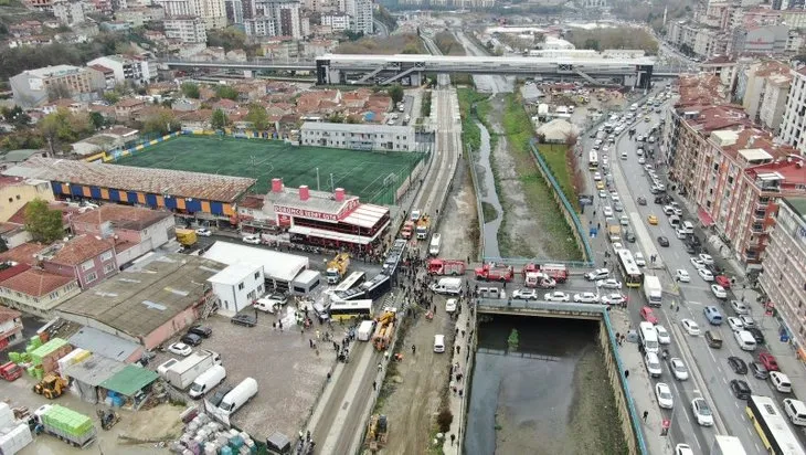 Alibeyköy’de tüyler ürperten kaza! Tramvay ve İETT otobüsü ortalığı savaş alanına çevirdi