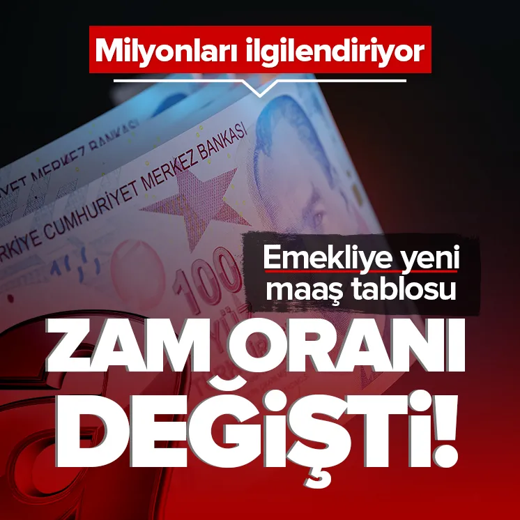 Emekliye zam oranı netleşiyor! Yeni maaş tablosu