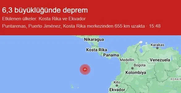 Son dakika: Pasifik’te büyük deprem! 6,3 olarak açıklandı | Tsunami olur mu?