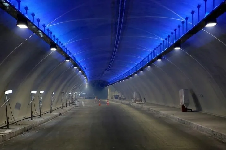 İşte Avrasya Tüneli’nin içi Tünelin içi görüntülendi
