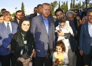 Başkan Erdoğan, Nakkaştepe Millet Bahçesi'ni gezdi