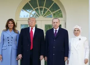 Başkan Erdoğan - Trump görüşmesinden dikkat çeken kareler
