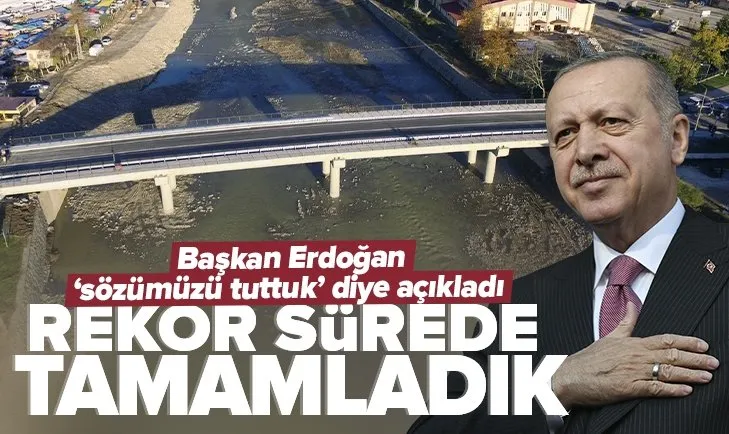 Son dakika: Sinop Ayancık Terminal Köprüsü açılışı | Başkan Erdoğan: Rekor sürede tamamladık