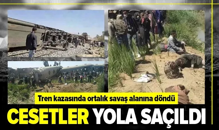 Son dakika: Mısır'da tren kazası! Onlarca ölü var