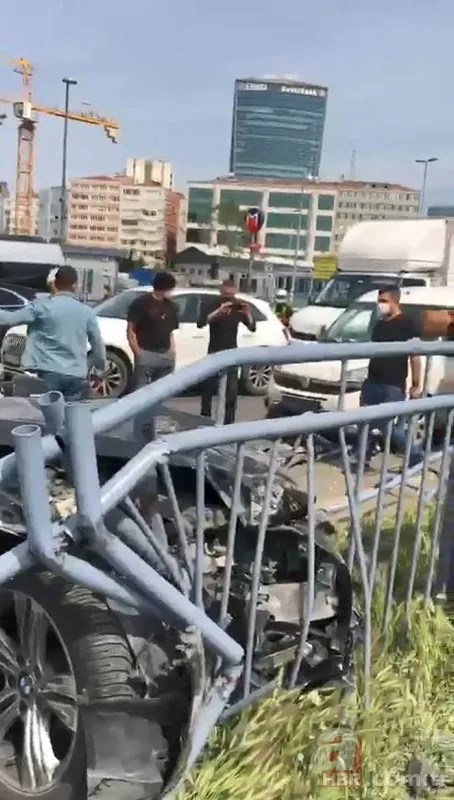 Beşiktaş'ta makas atan sürücü dehşet saçtı: 4 yaralı! 11 araç hasar gördü
