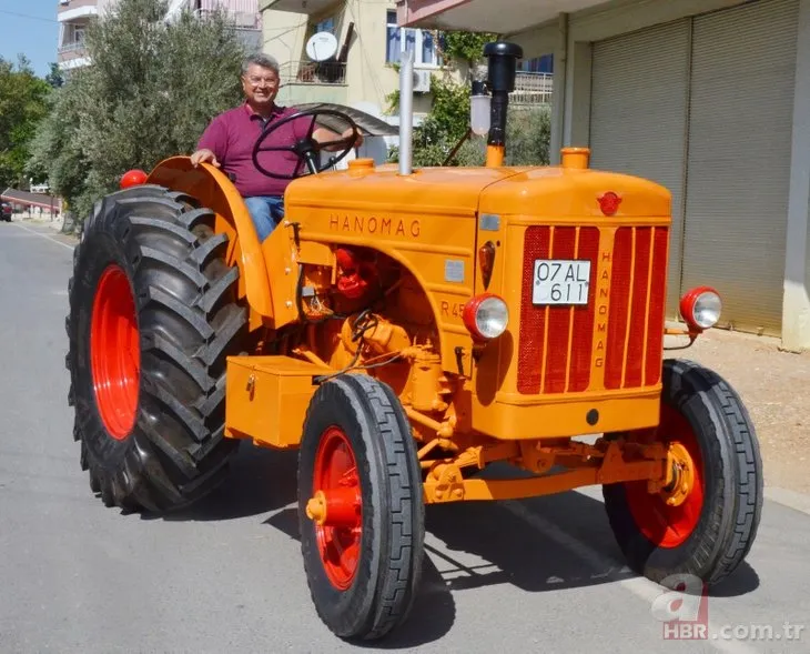 1954 model Hanomag marka traktörü 14 bin liraya yeniledi! Hayran kaldılar...