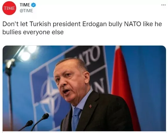 FETO’nun evlatlığı Enes Kanter haddini aştı! Bu kez de Time dergisine ağladı: Erdoğan’ın NATO’yu sindirmesine izin vermeyin