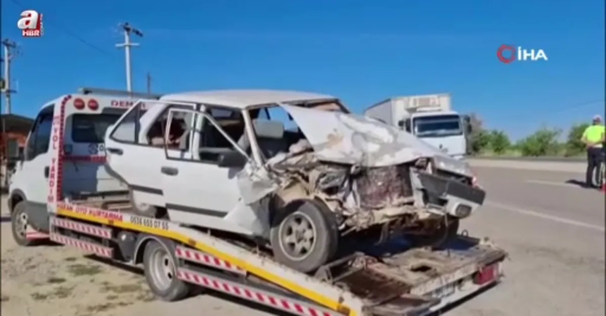 Tütün işçilerini taşıyan araç kaza yaptı
