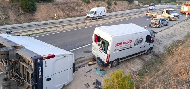 Bilecik'te zincirleme kaza! 3 kişi yaralandı