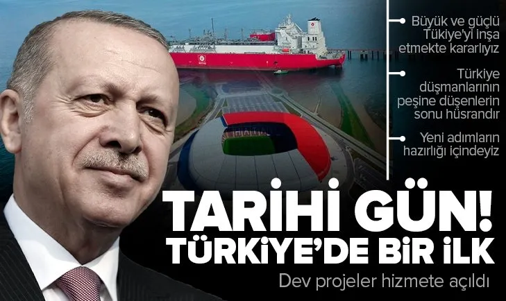 Başkan Erdoğan dev projeleri hizmete açtı