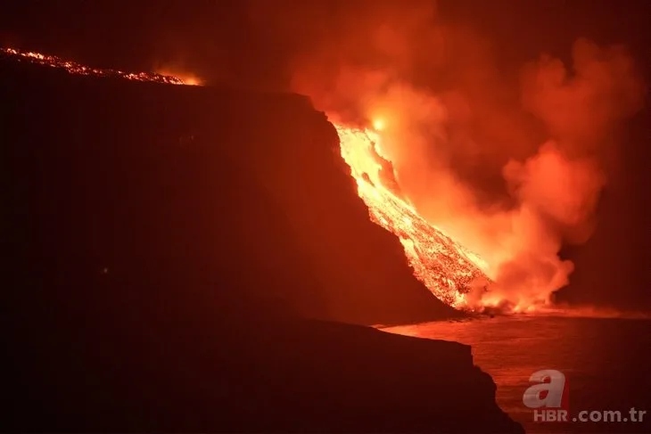 Lavlar okyanusa ulaştı! La Palma Adası felaket bölgesi ilan edildi