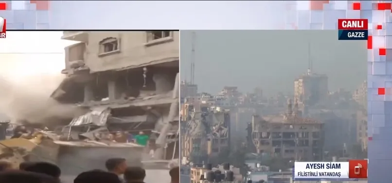 Bombardıman altındaki Gazze'den canlı gelişmeler! Filistinli Ayesh Siam A Haber’de anlattı
