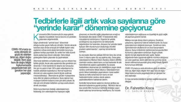 Sağlık Bakanı Fahrettin Koca’dan Bilim Kurulu toplantısı sonrası son dakika açıklaması! Üniversitelerde yüz yüze eğitim başlıyor mu?