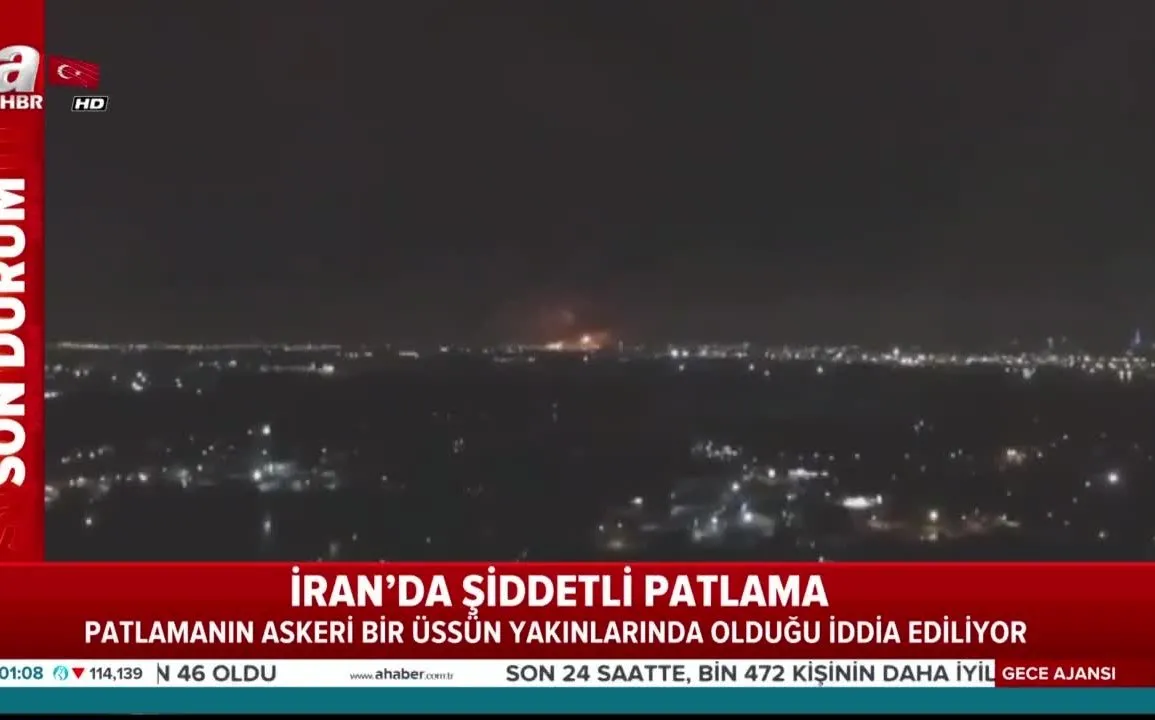 Iran In Baskenti Tahran Da Patlama Video Ahaber Video Izle