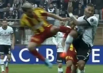 Beşiktaş'ta kırmızı kart isyanı! Uçan tekme...