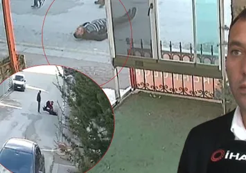 Ankara'da dehşet kamerada! Silahlı saldırıda ölü taklidi yaparak kurtuldu