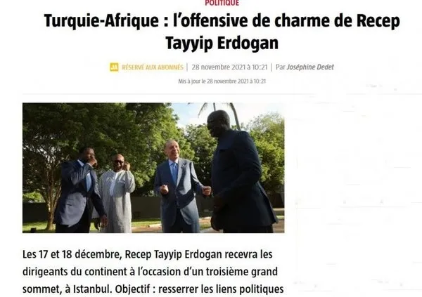 Fransız dergisinden özel dosya! Türkiye’nin Afrika hamlesini dünyaya böyle duyurdular