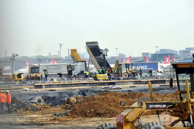 Başkan Erdoğan duyurmuştu! Atatürk Havalimanı'nda başlayan çalışmalar havadan görüntülendi 20