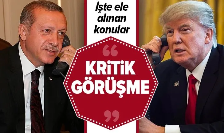 Başkan Erdoğan, Donald Trump ile görüştü