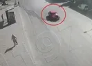 Drift yapmasını engellemeye çalışan yayayı...