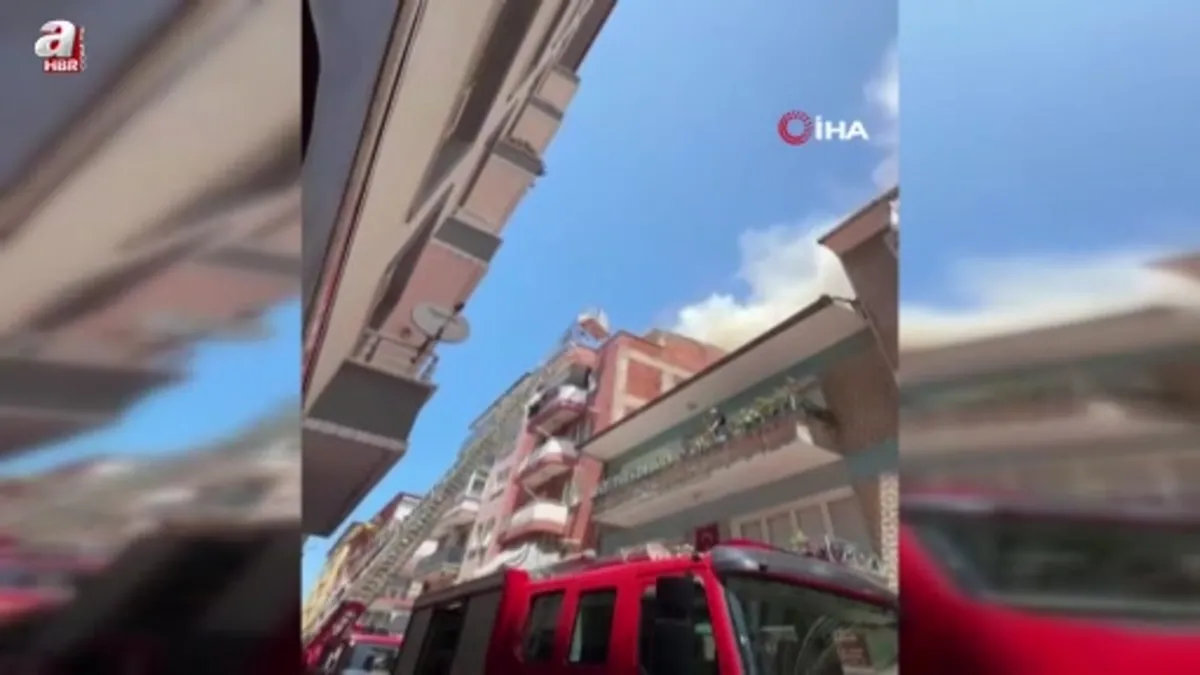 Yalova'da çatı katı yangını